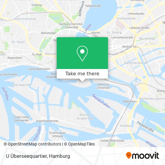 U Überseequartier map