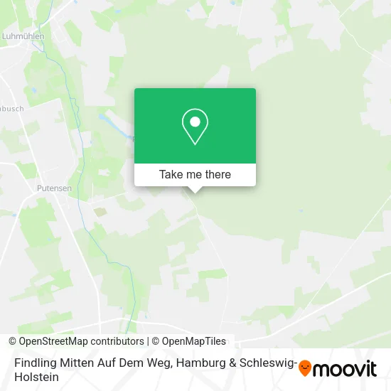 Карта Findling Mitten Auf Dem Weg