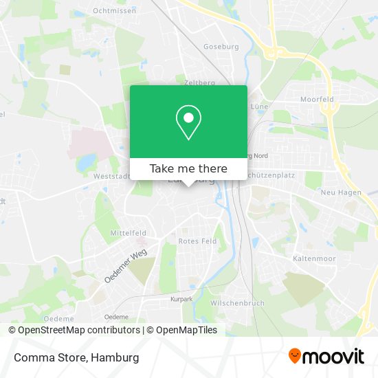 Comma Store map