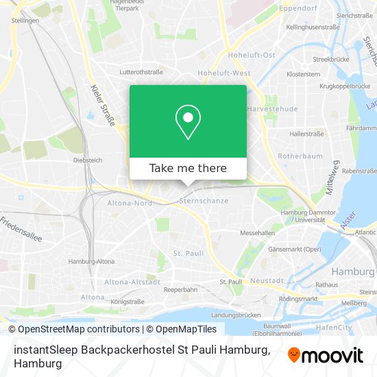 instantSleep Backpackerhostel St Pauli Hamburg map