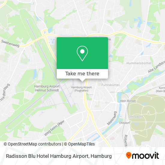 Карта Radisson Blu Hotel Hamburg Airport