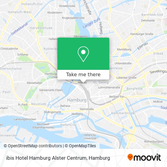ibis Hotel Hamburg Alster Centrum map