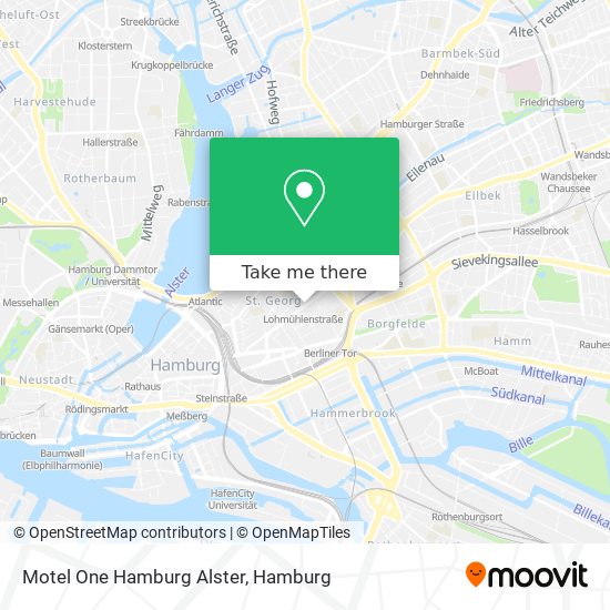 Карта Motel One Hamburg Alster