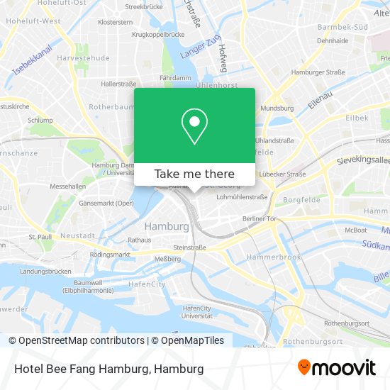 Hotel Bee Fang Hamburg map