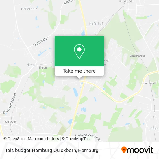 Карта Ibis budget Hamburg Quickborn