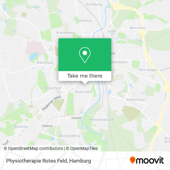 Physiotherapie Rotes Feld map