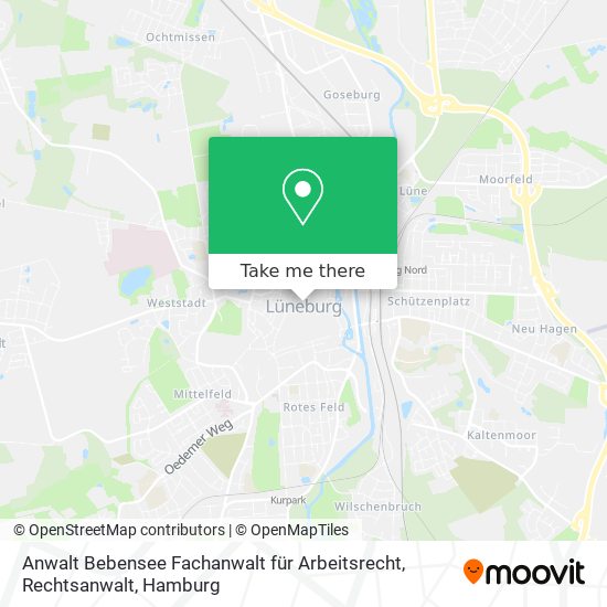 Anwalt Bebensee Fachanwalt für Arbeitsrecht, Rechtsanwalt map