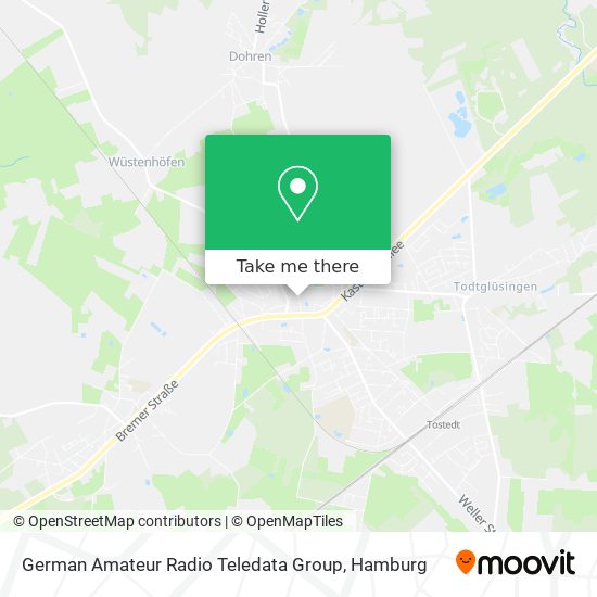 German Amateur Radio Teledata Group map