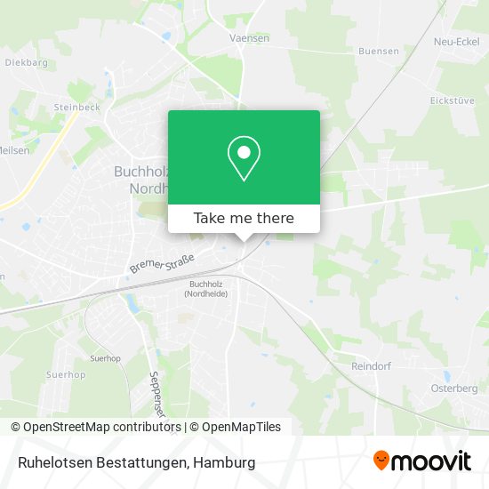 Ruhelotsen Bestattungen map