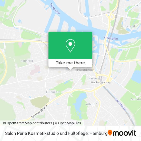 Salon Perle Kosmetikstudio und Fußpflege map