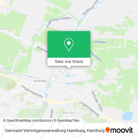 Карта Germann Vermögensverwaltung Hamburg