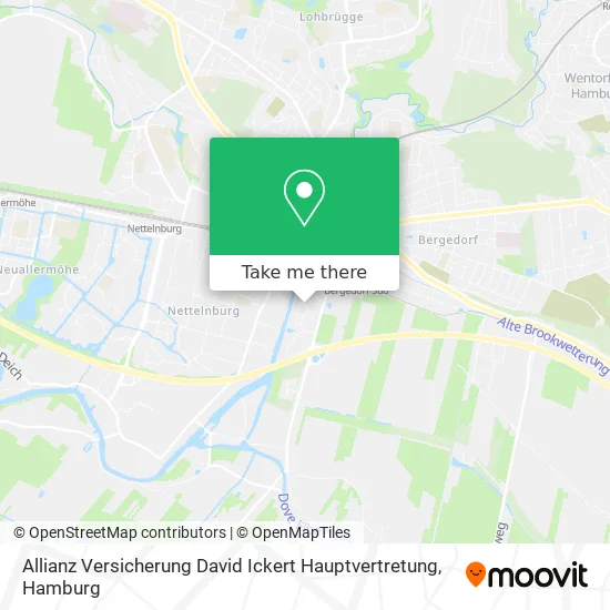 Карта Allianz Versicherung David Ickert Hauptvertretung