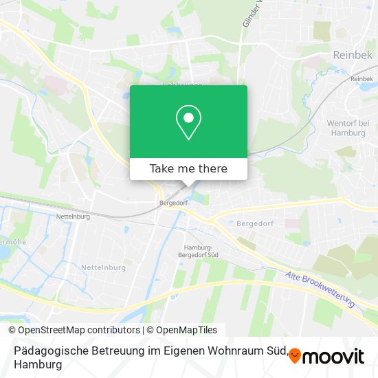 Pädagogische Betreuung im Eigenen Wohnraum Süd map