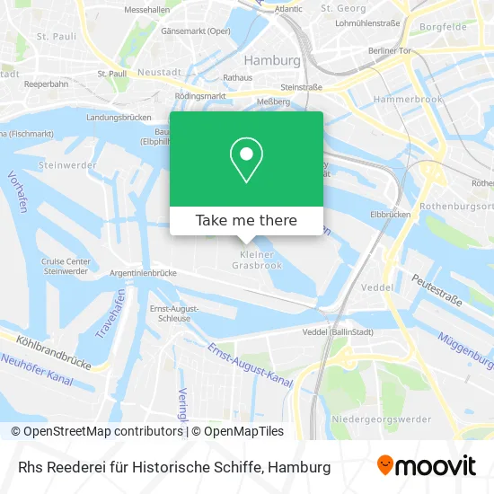 Rhs Reederei für Historische Schiffe map