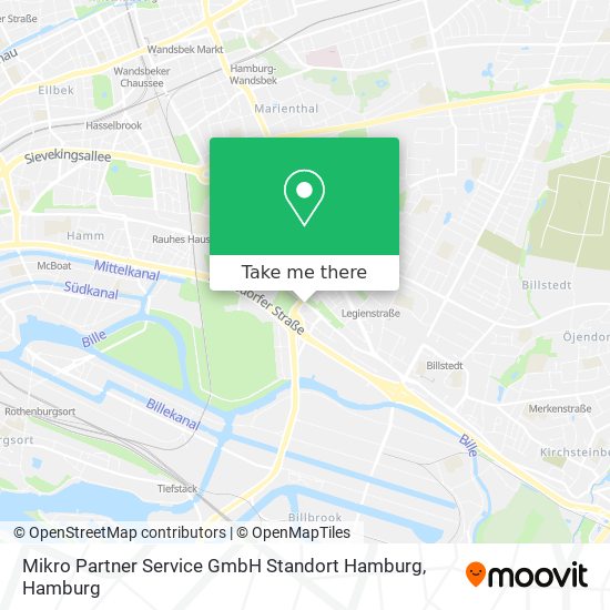 Mikro Partner Service GmbH Standort Hamburg map