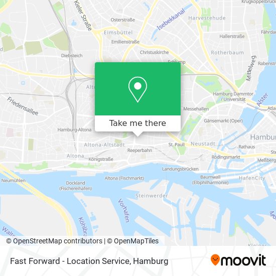 Fast Forward - Location Service map