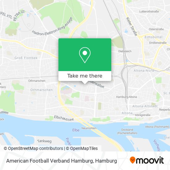 Карта American Football Verband Hamburg