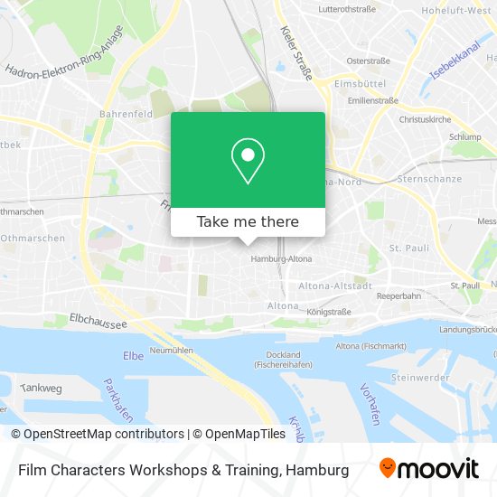 Film Characters Workshops & Training map