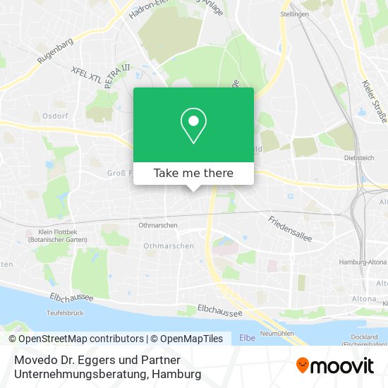 Movedo Dr. Eggers und Partner Unternehmungsberatung map