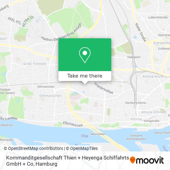 Карта Kommanditgesellschaft Thien + Heyenga Schiffahrts GmbH + Co