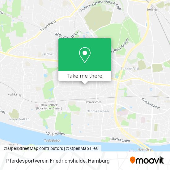 Pferdesportverein Friedrichshulde map
