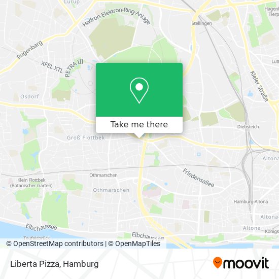 Liberta Pizza map