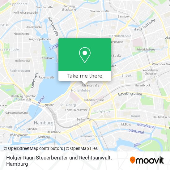 Holger Raun Steuerberater und Rechtsanwalt map