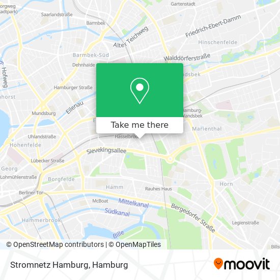 Stromnetz Hamburg map