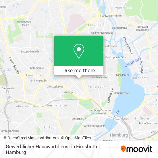 Gewerblicher Hauswartdienst in Eimsbüttel map