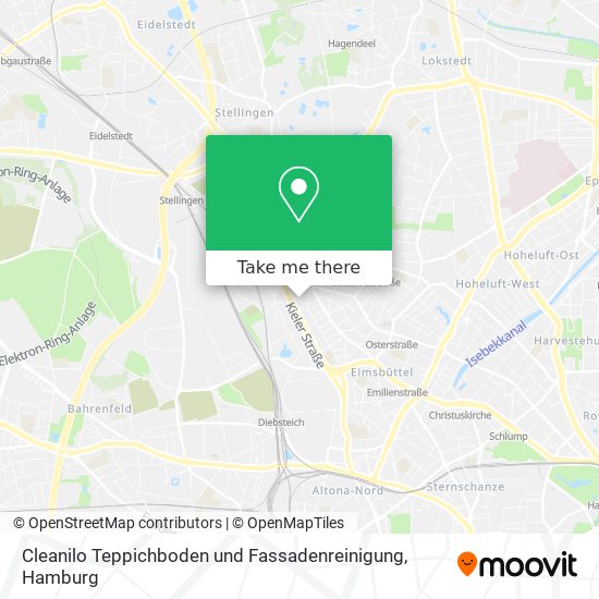 Карта Cleanilo Teppichboden und Fassadenreinigung