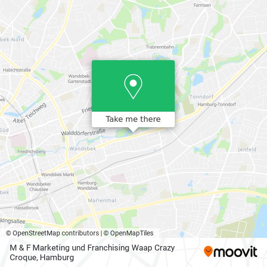 M & F Marketing und Franchising Waap Crazy Croque map