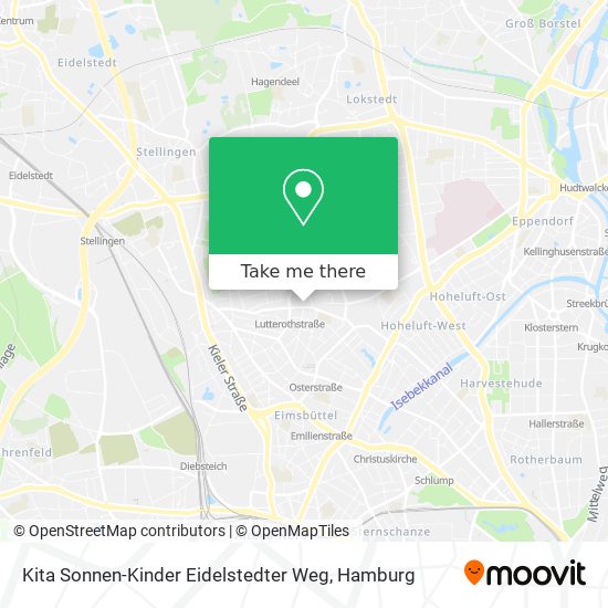 Карта Kita Sonnen-Kinder Eidelstedter Weg