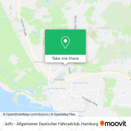 Adfc - Allgemeiner Deutscher Fahrradclub map