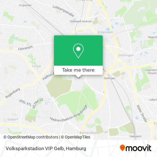 Volksparkstadion VIP Gelb map