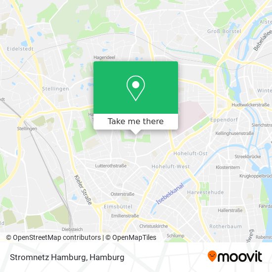 Stromnetz Hamburg map