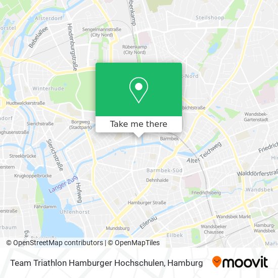 Team Triathlon Hamburger Hochschulen map