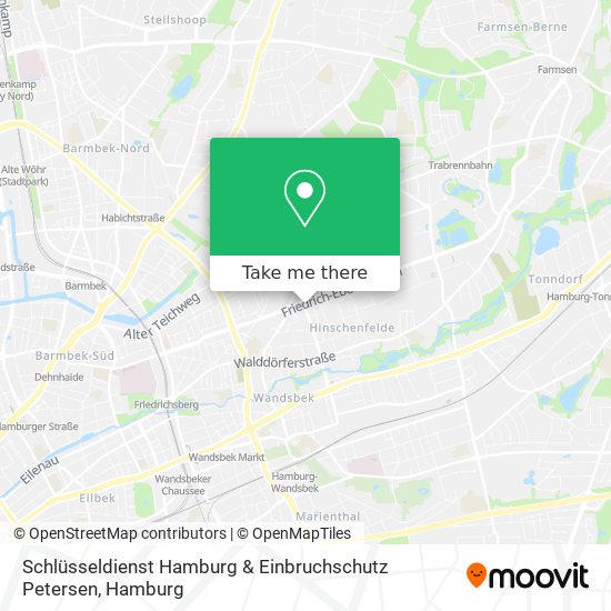 Schlüsseldienst Hamburg & Einbruchschutz Petersen map