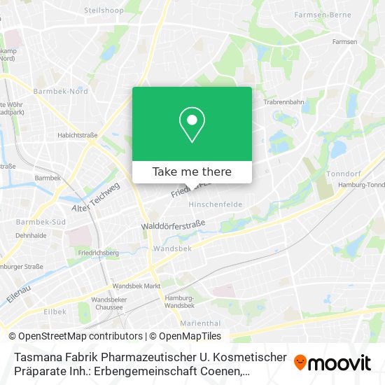Tasmana Fabrik Pharmazeutischer U. Kosmetischer Präparate Inh.: Erbengemeinschaft Coenen map