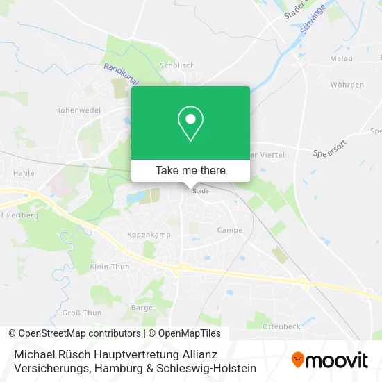 Michael Rüsch Hauptvertretung Allianz Versicherungs map