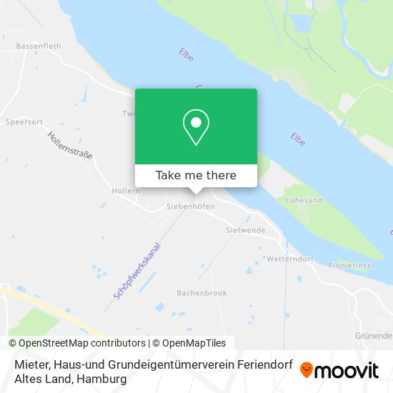 Карта Mieter, Haus-und Grundeigentümerverein Feriendorf Altes Land
