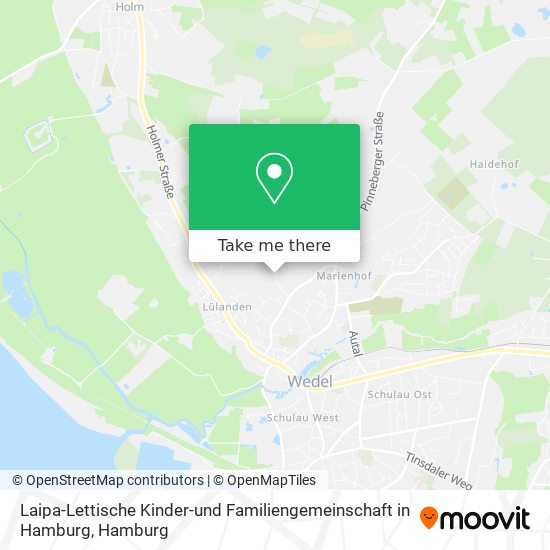 Laipa-Lettische Kinder-und Familiengemeinschaft in Hamburg map