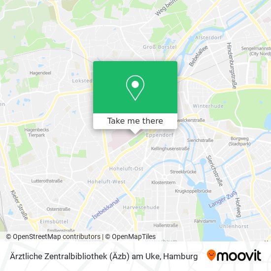 Ärztliche Zentralbibliothek (Äzb) am Uke map