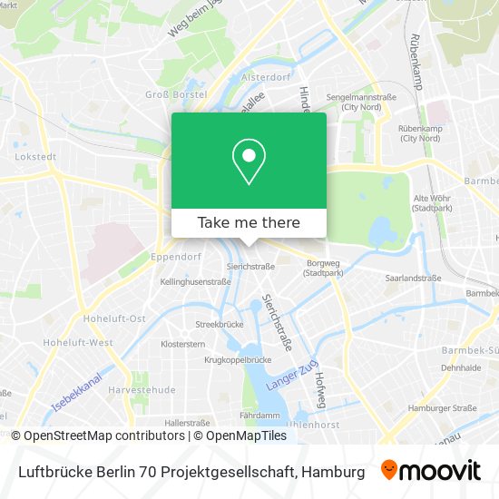 Luftbrücke Berlin 70 Projektgesellschaft map