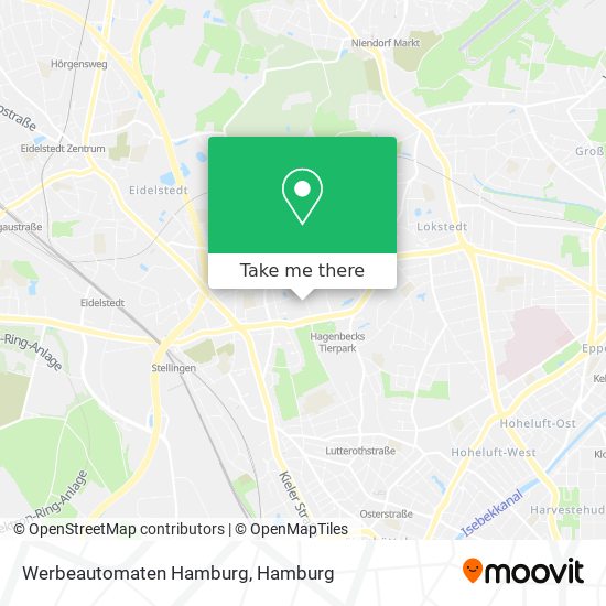 Werbeautomaten Hamburg map