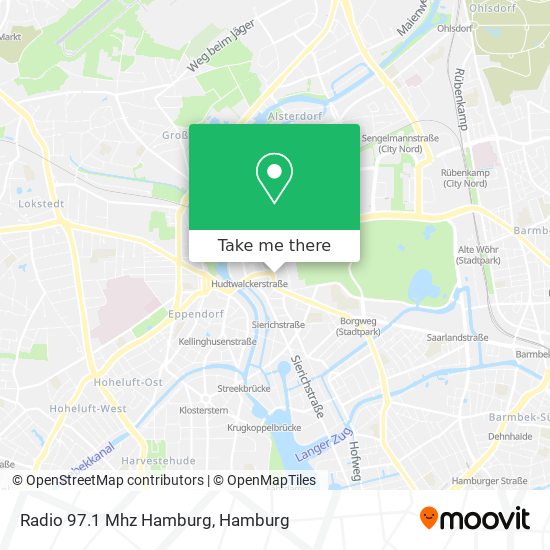 Radio 97.1 Mhz Hamburg map