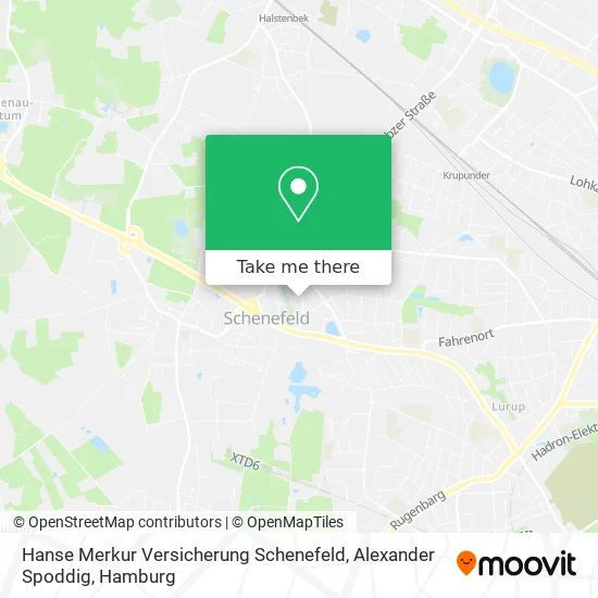 Карта Hanse Merkur Versicherung Schenefeld, Alexander Spoddig