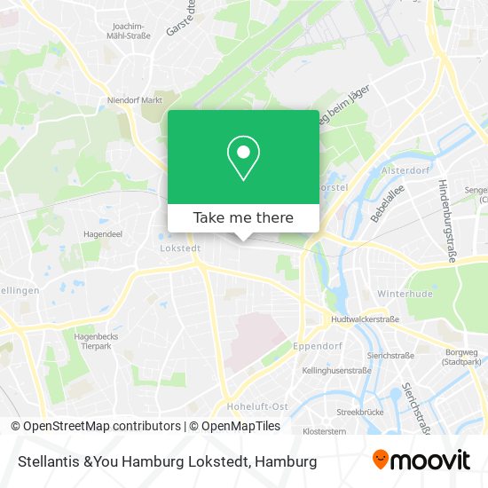 Stellantis &You Hamburg Lokstedt map