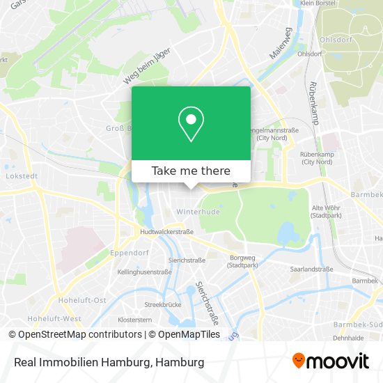 Real Immobilien Hamburg map