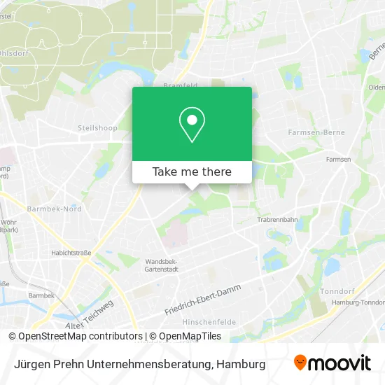 Карта Jürgen Prehn Unternehmensberatung