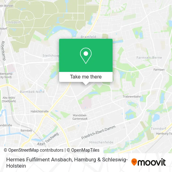 Карта Hermes Fulfilment Ansbach